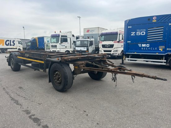 Kögel AW18, BDF-Lafette, BPW-Achsen - Containersläp/ Växelflaksläp: bild 1 Kögel AW18, BDF-Lafette, BPW-Achsen - Containersläp/ Växelflaksläp: bild 1