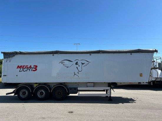 MEGA Light Alu-Kippmulde 55m³, Kombiklappe, SAF-Achsen, 1-A Liftachse, Rollplane - Tippbil semitrailer: bild 4 MEGA Light Alu-Kippmulde 55m³, Kombiklappe, SAF-Achsen, 1-A Liftachse, Rollplane - Tippbil semitrailer: bild 4