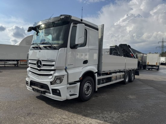 Mercedes-Benz Actros 2653, Retarder, Pritsche, Hiab Hipro 232 ES5 - Flakbil, Kranbil: bild 3 Mercedes-Benz Actros 2653, Retarder, Pritsche, Hiab Hipro 232 ES5 - Flakbil, Kranbil: bild 3