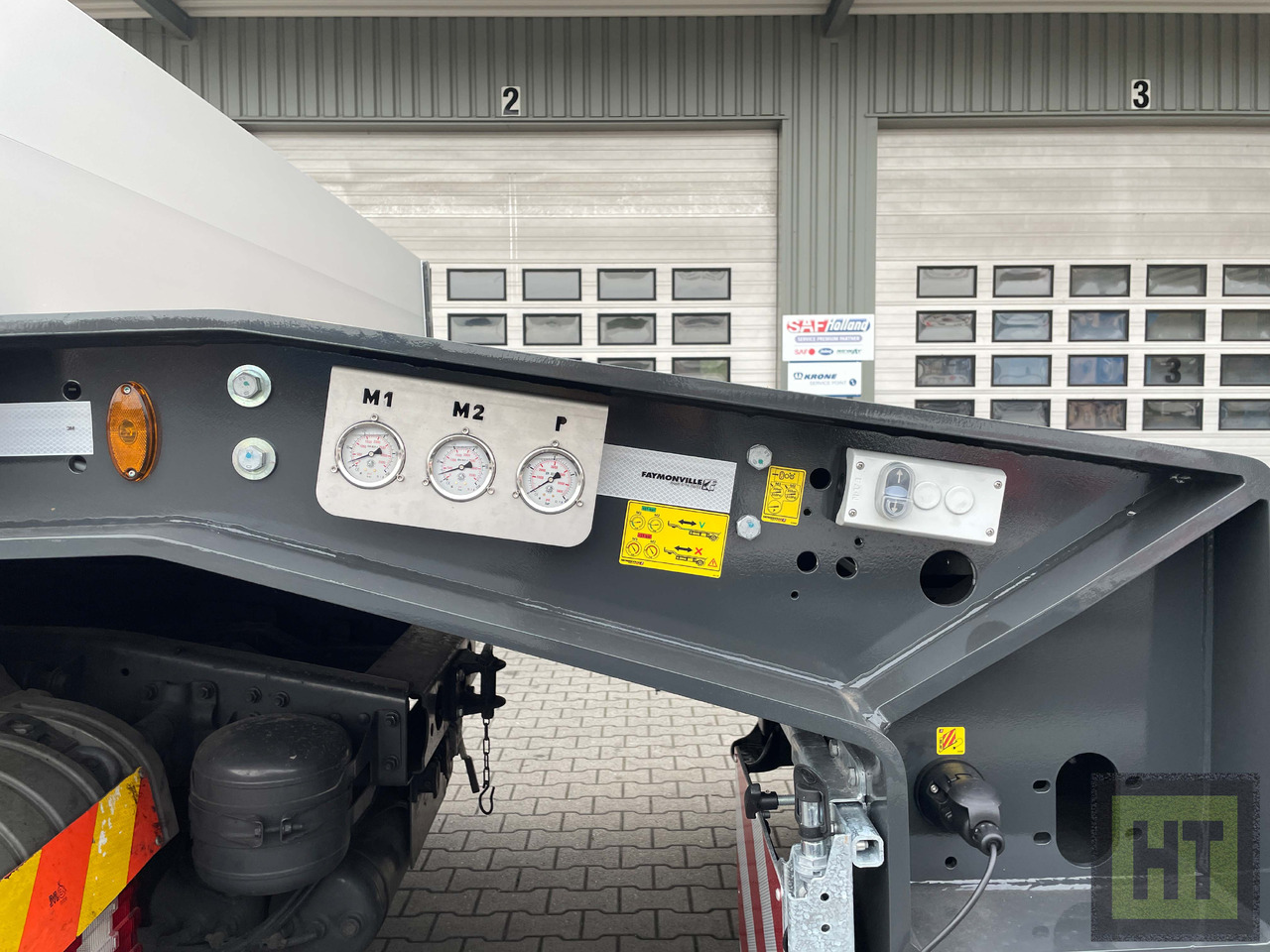 Faymonville 4-(1+3)-Achs-Tele-Semi-Radmulden-Rampen zg - Låg lastare semitrailer: bild 4 Faymonville 4-(1+3)-Achs-Tele-Semi-Radmulden-Rampen zg - Låg lastare semitrailer: bild 4