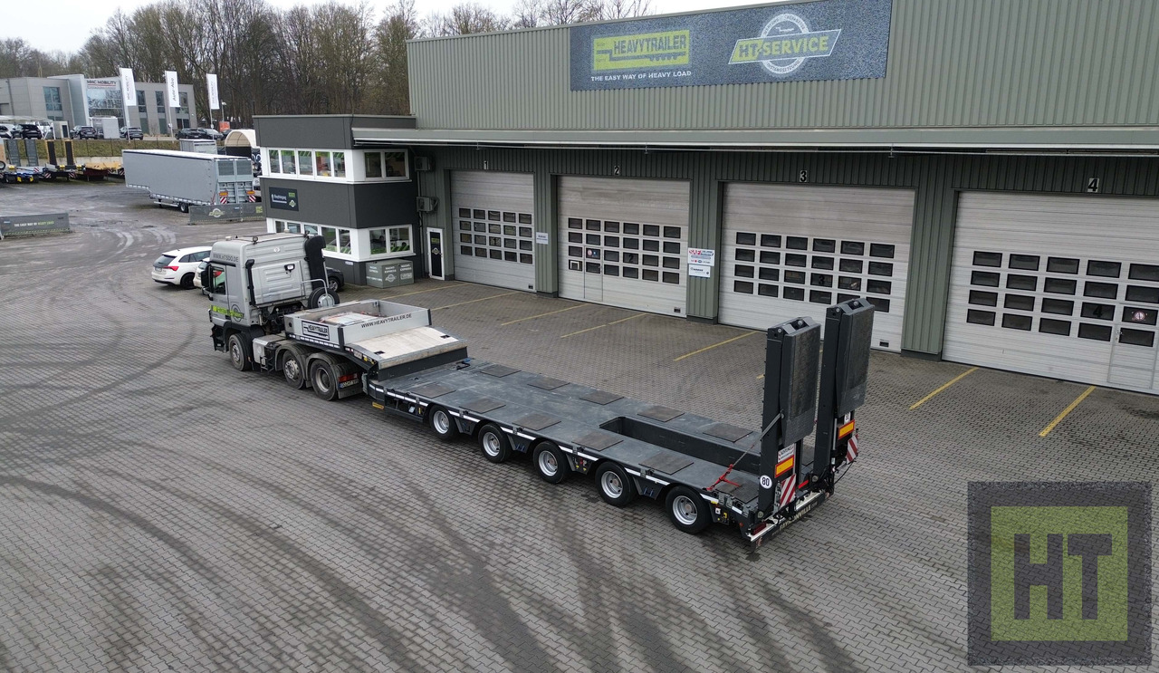 Faymonville 5-Achs-Tele-Semi-Halbachsen-Twinaxle-hydr Rampen - Låg lastare semitrailer: bild 1 Faymonville 5-Achs-Tele-Semi-Halbachsen-Twinaxle-hydr Rampen - Låg lastare semitrailer: bild 1