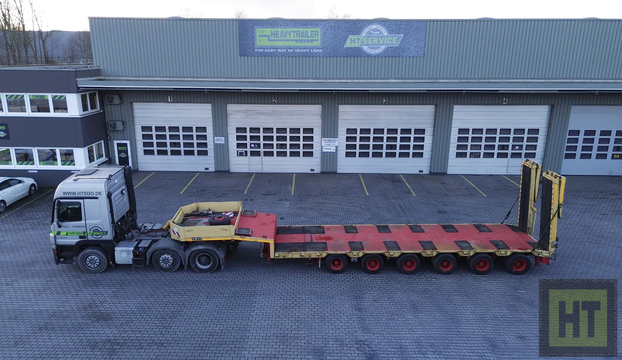 Goldhofer 6-Achs-Tele-Semi mit hydr. Rampen-zwangsgelenkt - Låg lastare semitrailer: bild 2 Goldhofer 6-Achs-Tele-Semi mit hydr. Rampen-zwangsgelenkt - Låg lastare semitrailer: bild 2