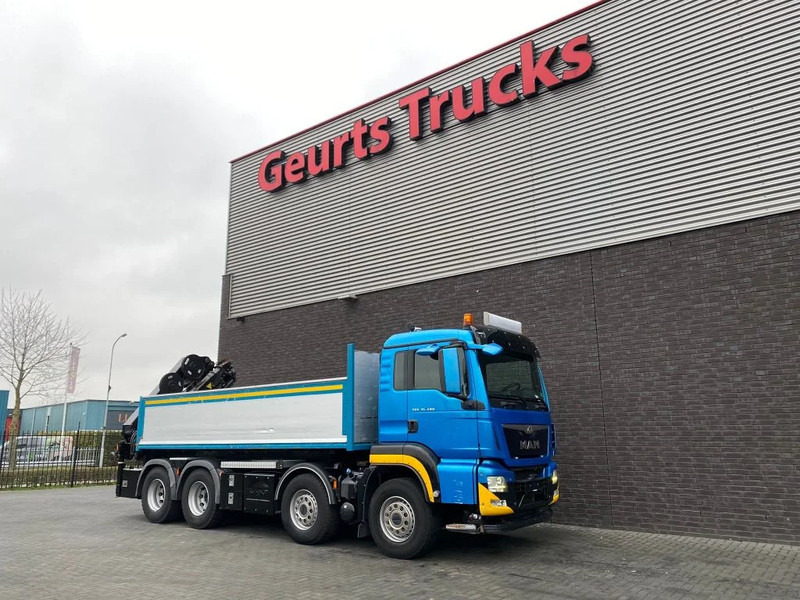 Tippbil lastbil, Kranbil MAN TGS 35.480 8X4 KIPPER/TIPPER + HMF 2620-K5 KRAAN/KRAN/CRANE/GRUA: bild 12