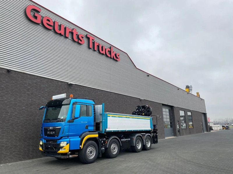 Tippbil lastbil, Kranbil MAN TGS 35.480 8X4 KIPPER/TIPPER + HMF 2620-K5 KRAAN/KRAN/CRANE/GRUA: bild 8