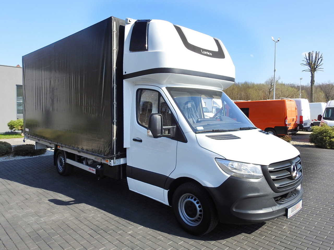 MERCEDES SPRINTER 316 TARPAULIN 10 PALLETS WEBASTO AIR CONDITIONING 165HP - Transportbil med kapell: bild 4 MERCEDES SPRINTER 316 TARPAULIN 10 PALLETS WEBASTO AIR CONDITIONING 165HP - Transportbil med kapell: bild 4