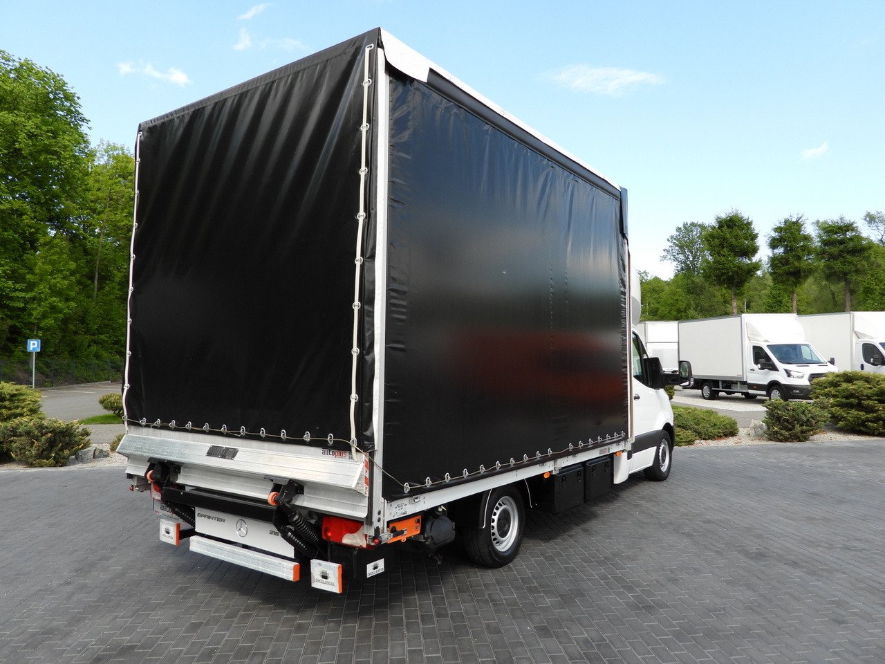 MERCEDES SPRINTER 316 TARPAULIN LIFT 10 PALLETS WEBASTO CRUISE CONTROL PNEUMATICS AIR CONDITIONING 160HP - Transportbil med kapell: bild 3 MERCEDES SPRINTER 316 TARPAULIN LIFT 10 PALLETS WEBASTO CRUISE CONTROL PNEUMATICS AIR CONDITIONING 160HP - Transportbil med kapell: bild 3