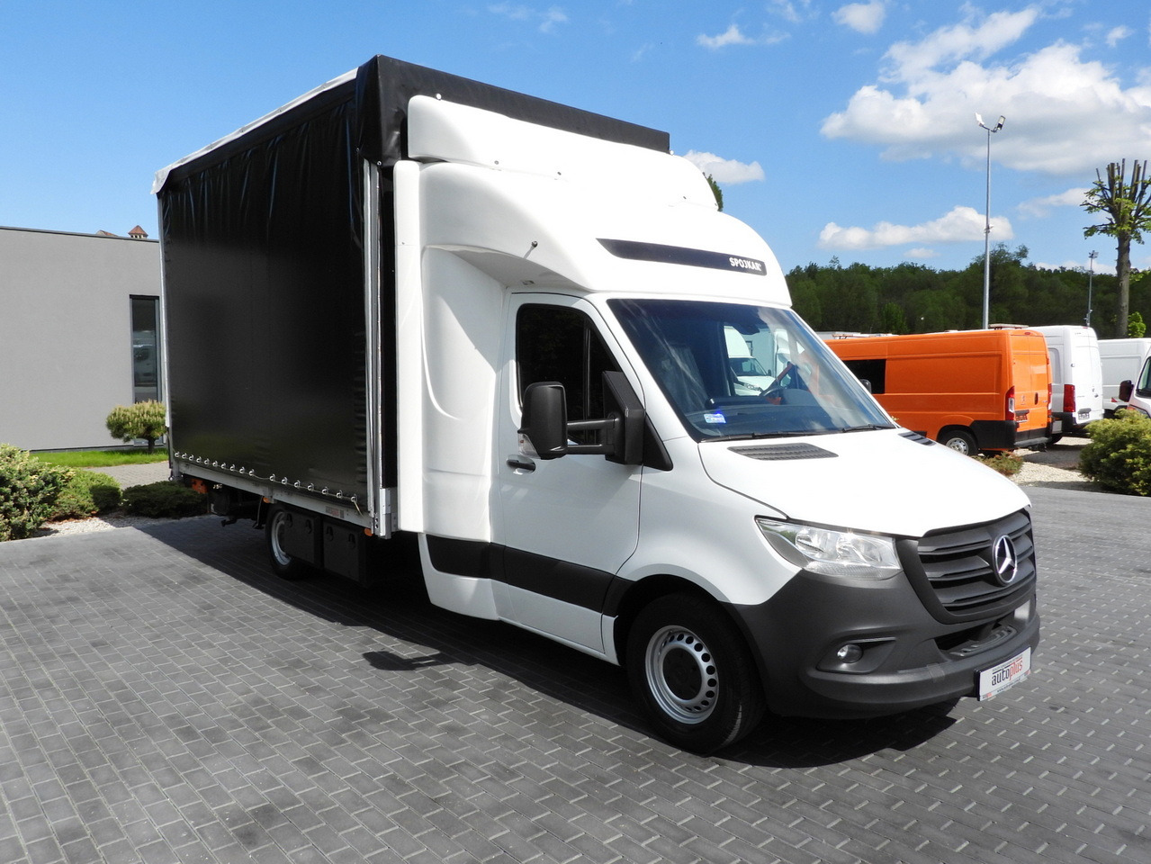 MERCEDES SPRINTER 316 TARPAULIN LIFT 10 PALLETS WEBASTO CRUISE CONTROL PNEUMATICS AIR CONDITIONING 160HP - Transportbil med kapell: bild 4 MERCEDES SPRINTER 316 TARPAULIN LIFT 10 PALLETS WEBASTO CRUISE CONTROL PNEUMATICS AIR CONDITIONING 160HP - Transportbil med kapell: bild 4