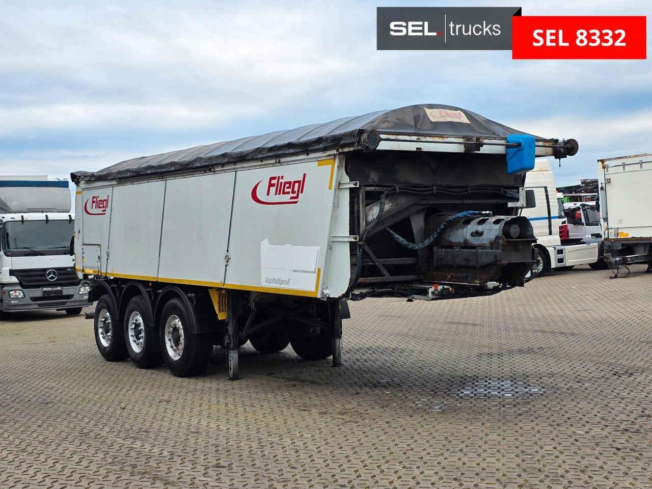 Kässbohrer ASS 372 Schwergut / mit Abschiebetec. / Asphalt - Tippbil semitrailer: bild 3 Kässbohrer ASS 372 Schwergut / mit Abschiebetec. / Asphalt - Tippbil semitrailer: bild 3