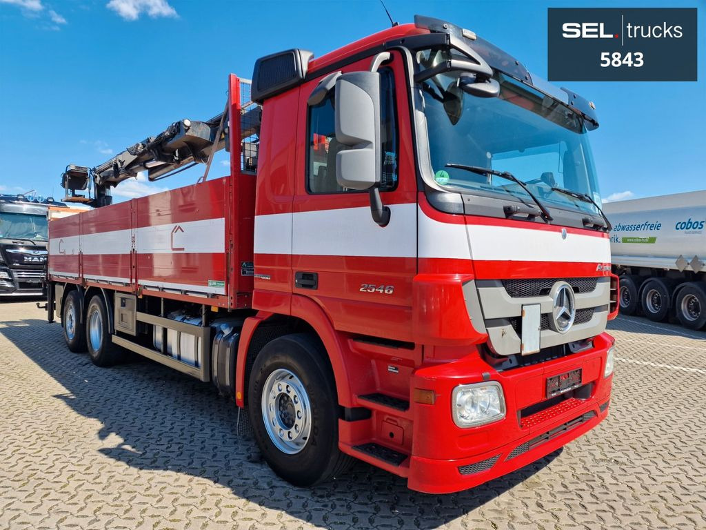 Mercedes-Benz Actros 2546 / HIAB 166K / ADC 4,1t / Lenkachse - Kranbil, Flakbil: bild 3 Mercedes-Benz Actros 2546 / HIAB 166K / ADC 4,1t / Lenkachse - Kranbil, Flakbil: bild 3