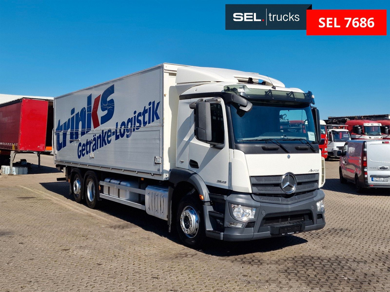Mercedes-Benz Antos 2543 / Ladebordwand / Lenkachse /Liftachse - Dryckestransport lastbil: bild 3 Mercedes-Benz Antos 2543 / Ladebordwand / Lenkachse /Liftachse - Dryckestransport lastbil: bild 3