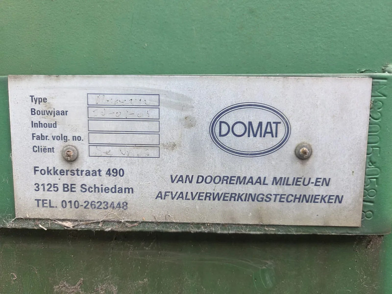 Sjöcontainer för transportering sopor Domat Opslagcontainer: bild 9