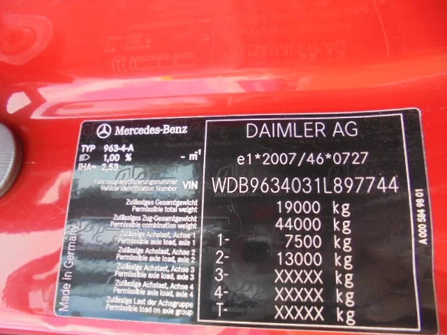 Dragbil Mercedes-Benz Actros 1943 LS EUR6: bild 16