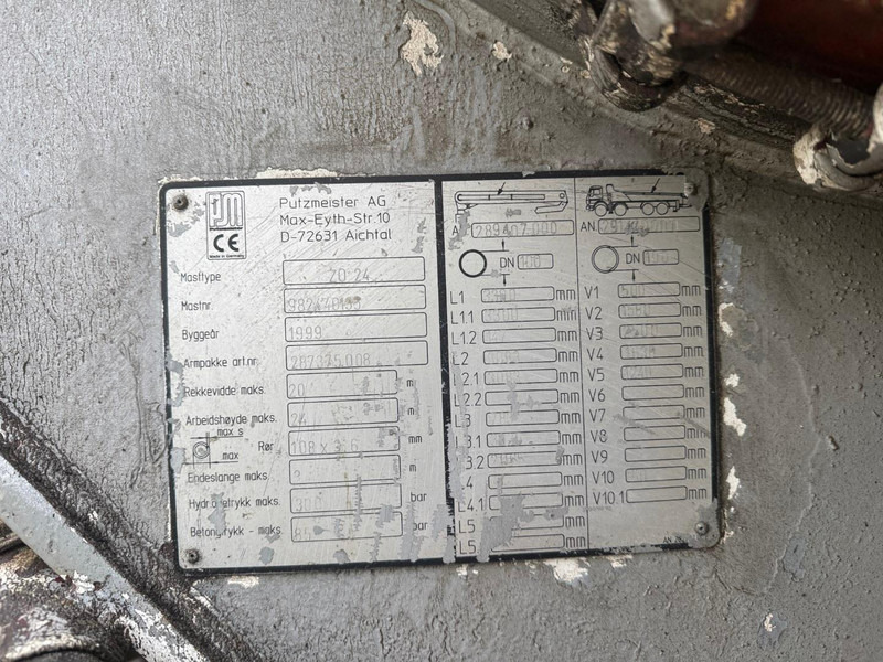 Mercedes-Benz Actros. Putzmeister 24 m + 6 mixer drum - Betongbil: bild 5 Mercedes-Benz Actros. Putzmeister 24 m + 6 mixer drum - Betongbil: bild 5