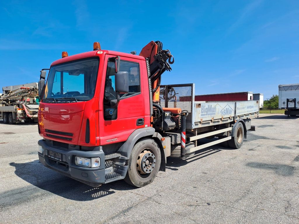 Iveco EuroCargo ML 180E21 Kran PKK12500 - Flakbil, Kranbil: bild 1 Iveco EuroCargo ML 180E21 Kran PKK12500 - Flakbil, Kranbil: bild 1