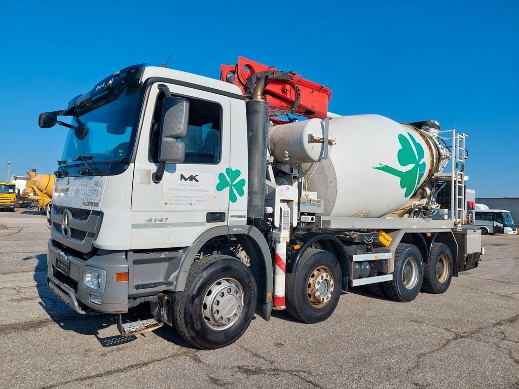 Mercedes-Benz Actros 4141 BB Putzmeister M24-3 Mercedes-Benz Actros 4141 BB Putzmeister M24-3 - Betongbil med pump: bild 1 Mercedes-Benz Actros 4141 BB Putzmeister M24-3 Mercedes-Benz Actros 4141 BB Putzmeister M24-3 - Betongbil med pump: bild 1