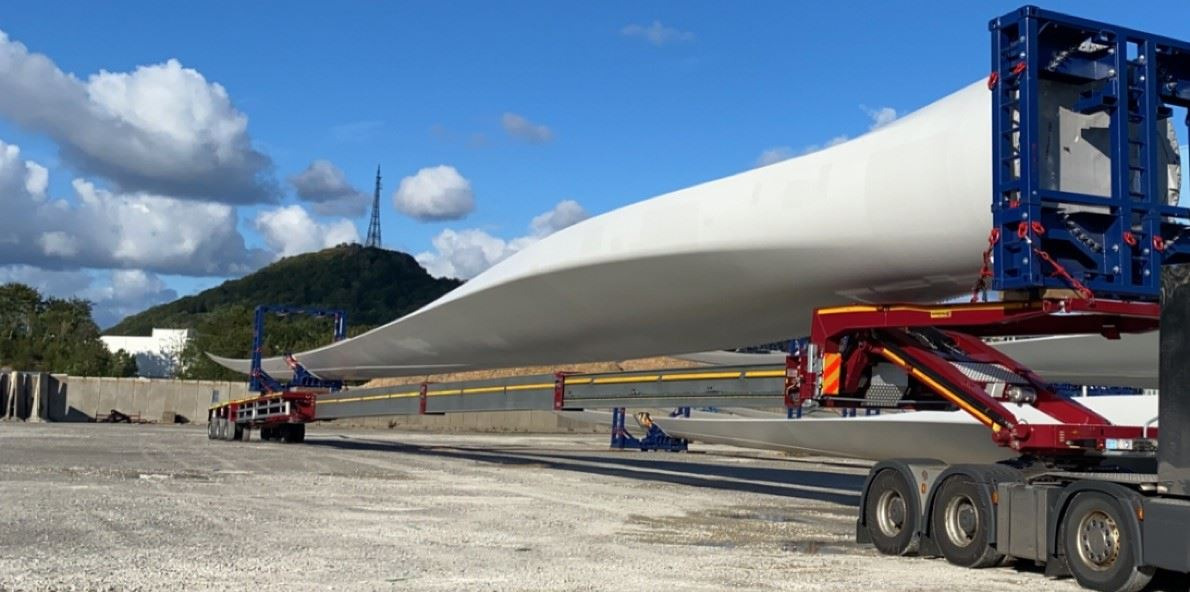 Faymonville F-S43-2GXX (Bladetrailer) - Låg lastare semitrailer: bild 1 Faymonville F-S43-2GXX (Bladetrailer) - Låg lastare semitrailer: bild 1