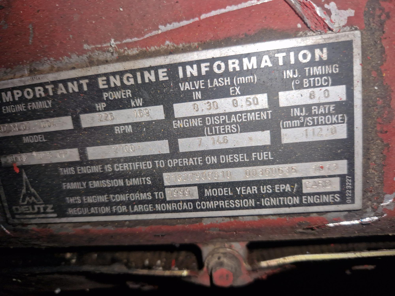 DEUTZ BF6M1013CP - Motor för Byggmaskiner: bild 2 DEUTZ BF6M1013CP - Motor för Byggmaskiner: bild 2