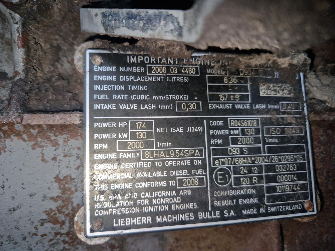 LIEBHERR D934S A6 - Motor för Byggmaskiner: bild 4 LIEBHERR D934S A6 - Motor för Byggmaskiner: bild 4