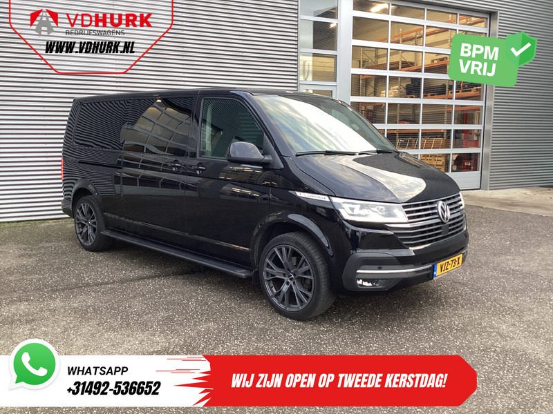 Volkswagen Transporter T6.1 2.0 TDI 150 pk DSG Aut. L2 DC Dubbel Cabine LED/ 20" LMV/ Elek. Schuifdeur/ Alpine/ Leder/ Climate/ Cruise/ Camera/ Trekhaa - Små skåpbil, Dubbelhytt transportbil: bild 1 Volkswagen Transporter T6.1 2.0 TDI 150 pk DSG Aut. L2 DC Dubbel Cabine LED/ 20" LMV/ Elek. Schuifdeur/ Alpine/ Leder/ Climate/ Cruise/ Camera/ Trekhaa - Små skåpbil, Dubbelhytt transportbil: bild 1