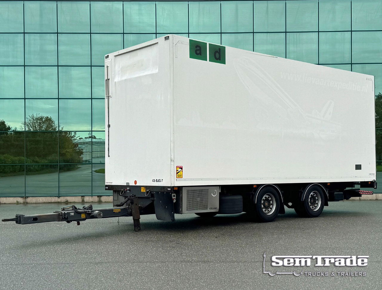 DRACO MZS 218 Wipkar 750 x 250 x 290 CM Inside Tail Lift 2021 TRS Iceland TOP Condition NL Trailertrailer - Skåpsläp: bild 1 DRACO MZS 218 Wipkar 750 x 250 x 290 CM Inside Tail Lift 2021 TRS Iceland TOP Condition NL Trailertrailer - Skåpsläp: bild 1
