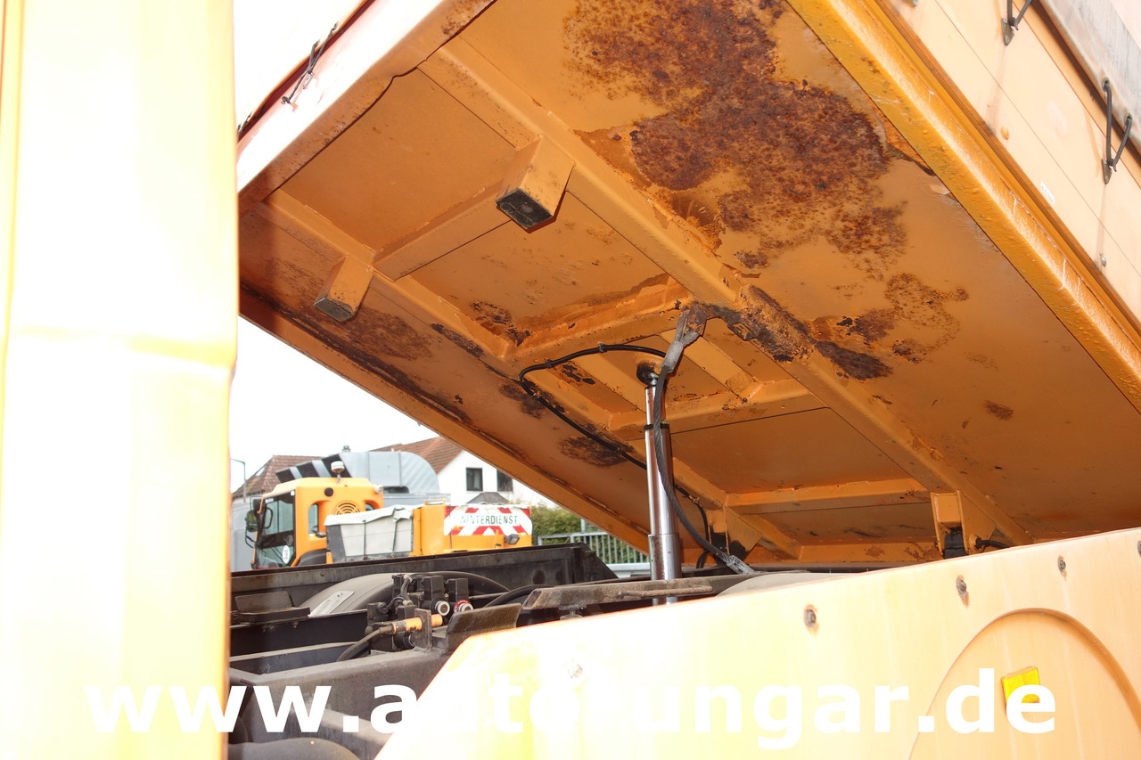 Transportbil med tippflak MERCEDES-BENZ 614 D Vario Kipper DOKA Plane °961 Winterdienst: bild 7