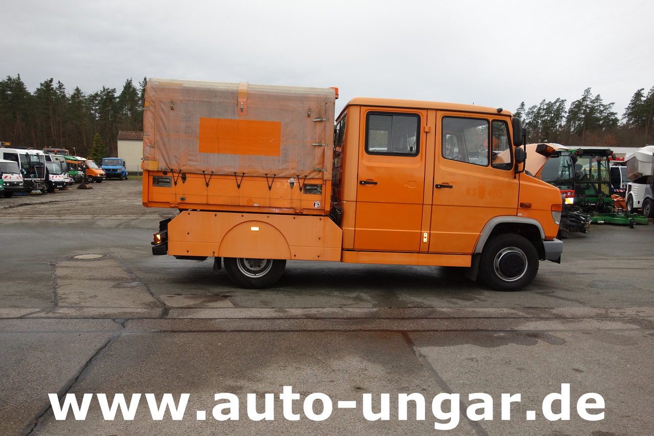Transportbil med tippflak MERCEDES-BENZ 614 D Vario Kipper DOKA Plane °961 Winterdienst: bild 17