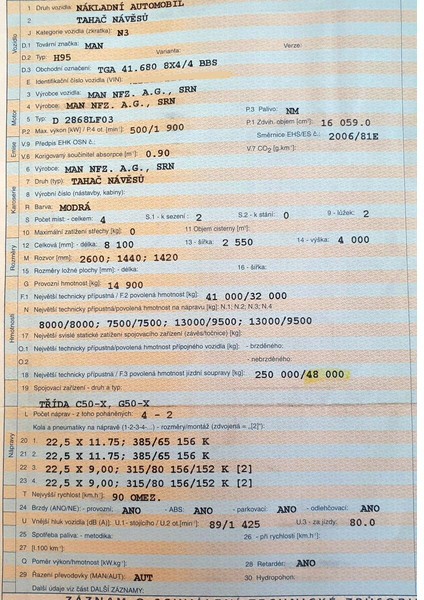 MAN 8x4 hydr. 250t TGA 41.680 BBS (8V) - Dragbil: bild 5 MAN 8x4 hydr. 250t TGA 41.680 BBS (8V) - Dragbil: bild 5