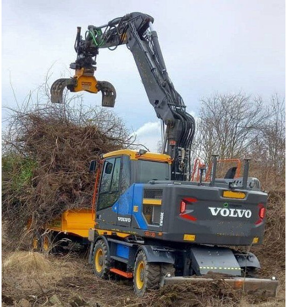 Volvo EW 160 E +(EST) Humus - Grävmaskin på däck: bild 4 Volvo EW 160 E +(EST) Humus - Grävmaskin på däck: bild 4