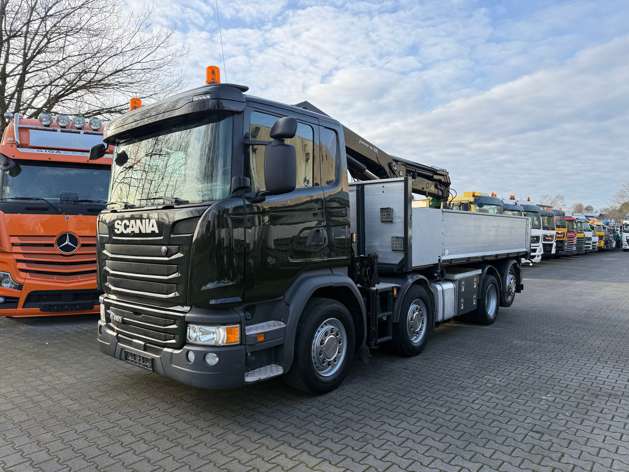 Scania G450 8X2*6 Kipper Kran HMF 2620 K5 - Tippbil lastbil, Kranbil: bild 1 Scania G450 8X2*6 Kipper Kran HMF 2620 K5 - Tippbil lastbil, Kranbil: bild 1