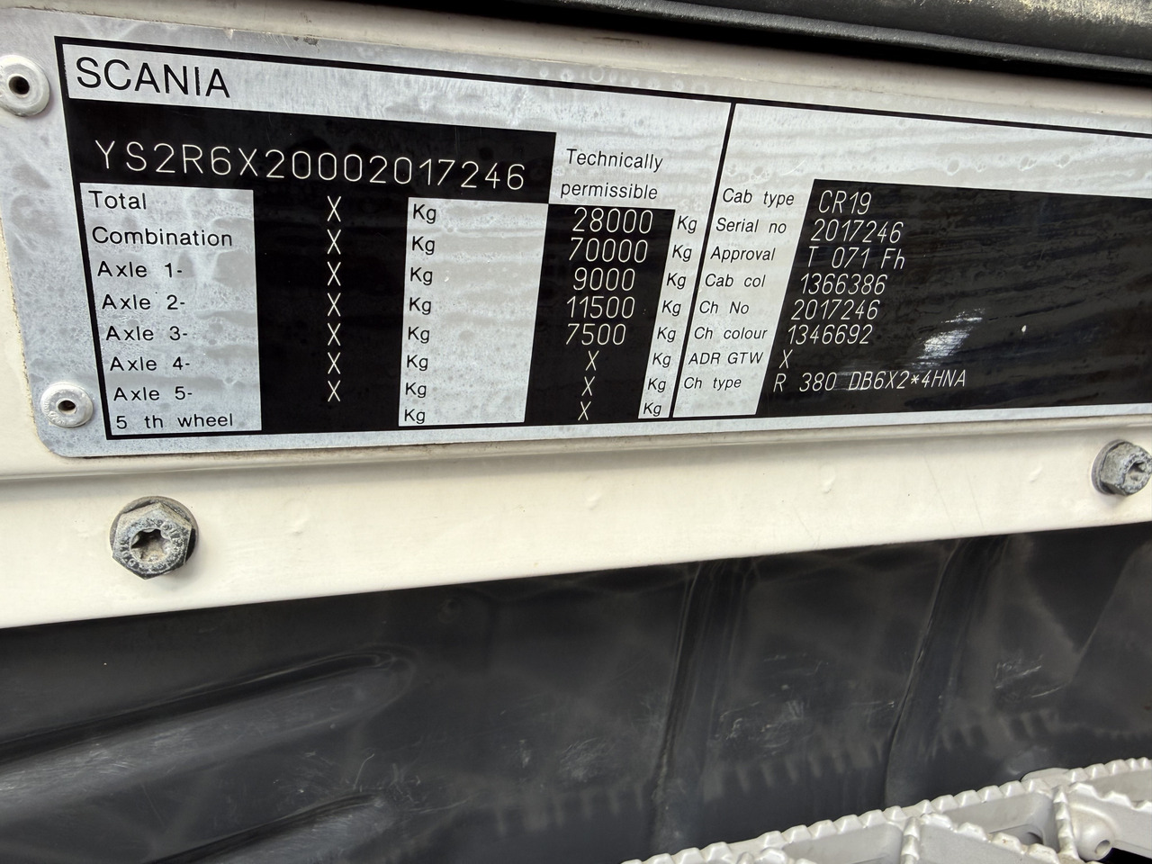 Scania R380 6X2*4 Kipper mit Kran HIAB 220 - Tippbil lastbil, Kranbil: bild 5 Scania R380 6X2*4 Kipper mit Kran HIAB 220 - Tippbil lastbil, Kranbil: bild 5