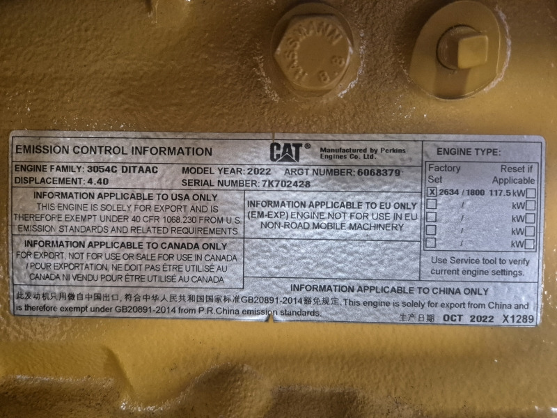 Caterpillar  3054C DITAAC Engine + Radiator - Motor för Industrimaskin: bild 2 Caterpillar  3054C DITAAC Engine + Radiator - Motor för Industrimaskin: bild 2