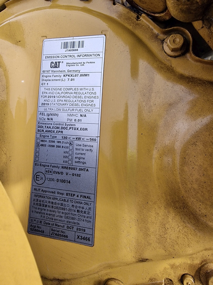 Caterpillar C7.1 950M Wheel Loader Engine (Plant) - Motor för Byggmaskiner: bild 3 Caterpillar C7.1 950M Wheel Loader Engine (Plant) - Motor för Byggmaskiner: bild 3