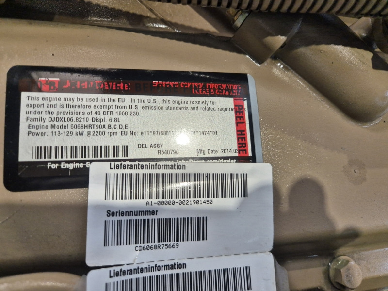 John Deere 6068HRT90 Engine (Agri) - Motor för Lantbruksmaskiner: bild 2 John Deere 6068HRT90 Engine (Agri) - Motor för Lantbruksmaskiner: bild 2