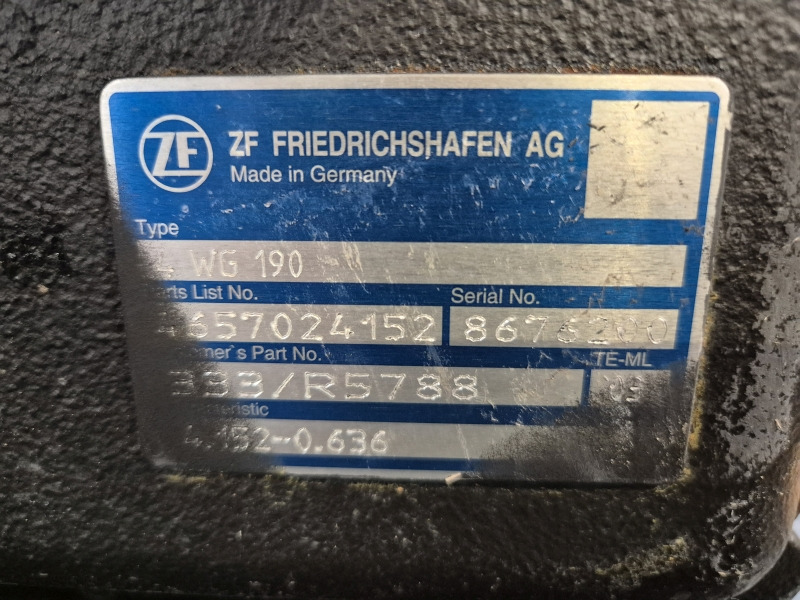 ZF Industrial JCB 4WG190 333/R5788 New Gearbox (Plant) - Växellåda för Byggmaskiner: bild 2 ZF Industrial JCB 4WG190 333/R5788 New Gearbox (Plant) - Växellåda för Byggmaskiner: bild 2