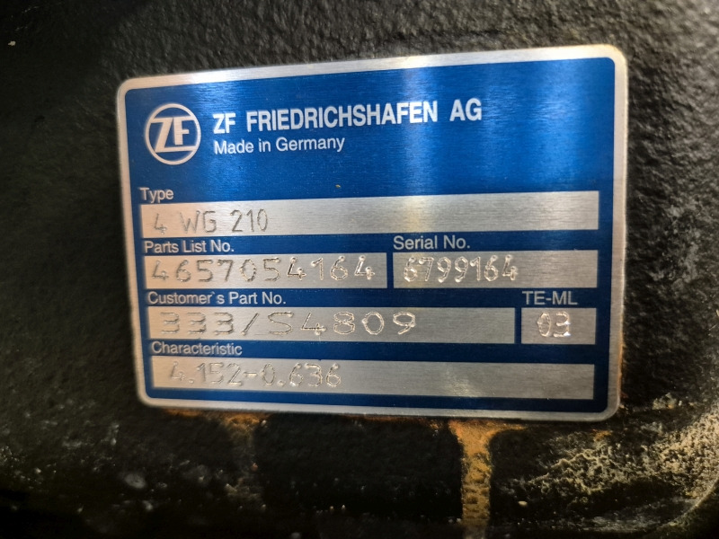 ZF Industrial JCB 4WG210 333/S4809 Gearbox New (Plant) - Växellåda för Byggmaskiner: bild 2 ZF Industrial JCB 4WG210 333/S4809 Gearbox New (Plant) - Växellåda för Byggmaskiner: bild 2