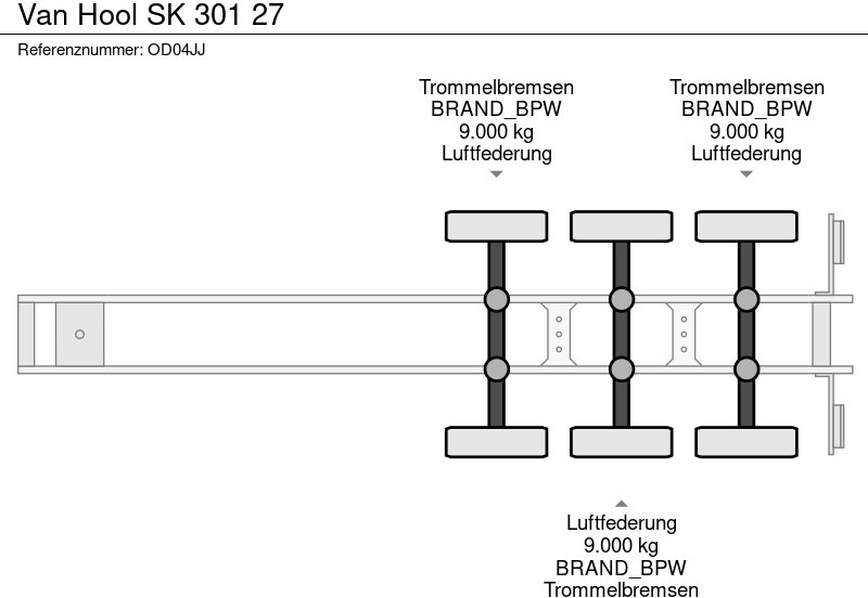 Van Hool SK 301 27 - Tippbil semitrailer: bild 4 Van Hool SK 301 27 - Tippbil semitrailer: bild 4