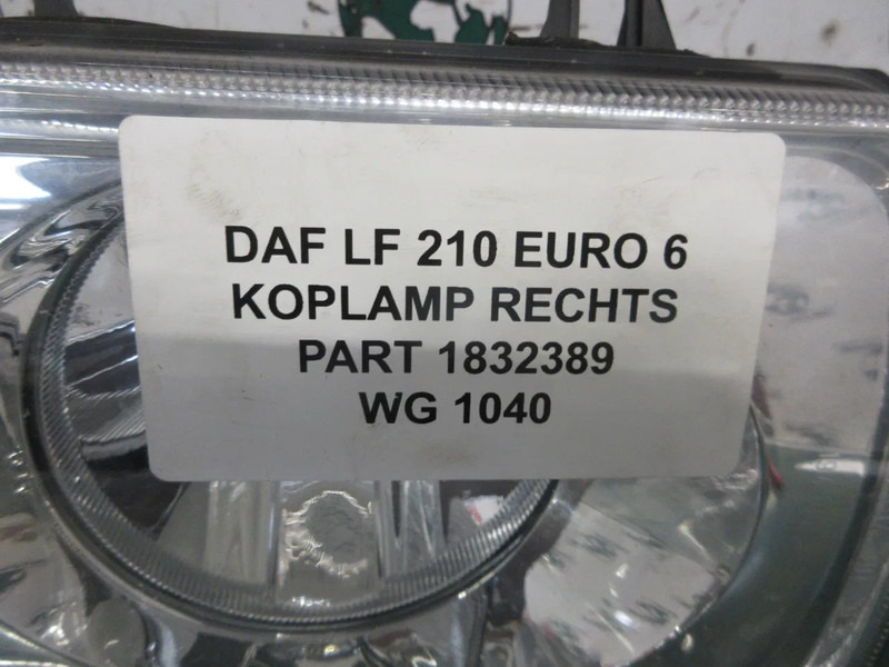 DAF 1832389 KOPLAMP RECHTS DAF LF210 MODEL 2021 - Strålkastare för Lastbil: bild 5 DAF 1832389 KOPLAMP RECHTS DAF LF210 MODEL 2021 - Strålkastare för Lastbil: bild 5