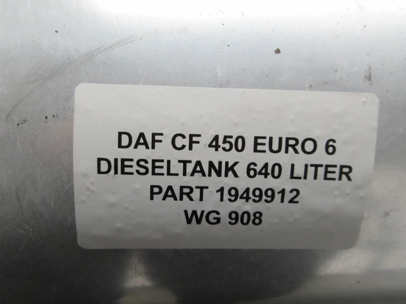 Bränsletank för Lastbil DAF 1949912 DIESELTANK 640 LITER DAF XF CF EURO 6 MODEL 2020: bild 6 Bränsletank för Lastbil DAF 1949912 DIESELTANK 640 LITER DAF XF CF EURO 6 MODEL 2020: bild 6