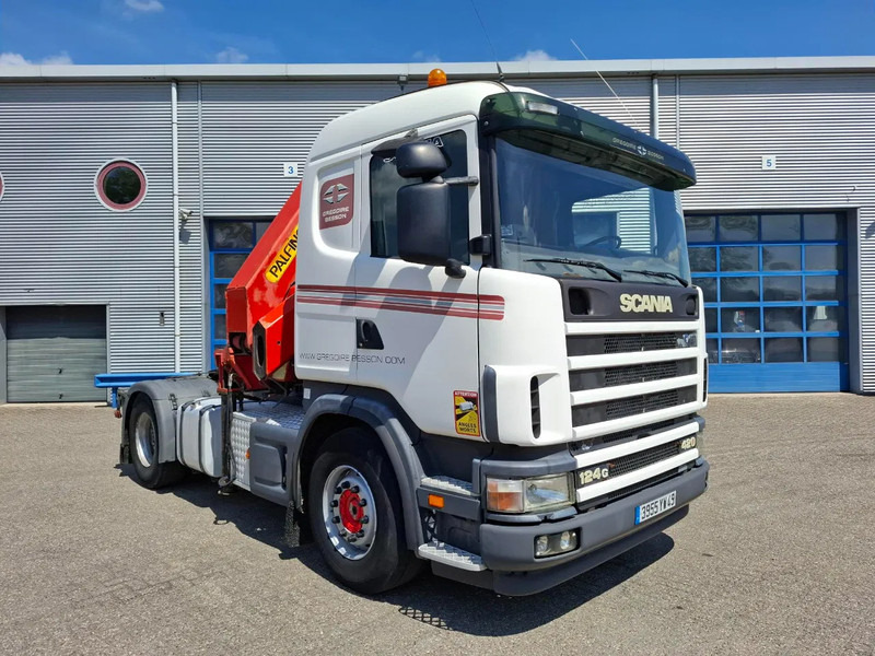 Scania 124G-420 / RETARDER / PALFINGER PK32080 / DOUBLE TANK / AIRCO / GOOD CONDITION / MANUAL / EURO-3 / 2004 - Kranbil: bild 4 Scania 124G-420 / RETARDER / PALFINGER PK32080 / DOUBLE TANK / AIRCO / GOOD CONDITION / MANUAL / EURO-3 / 2004 - Kranbil: bild 4