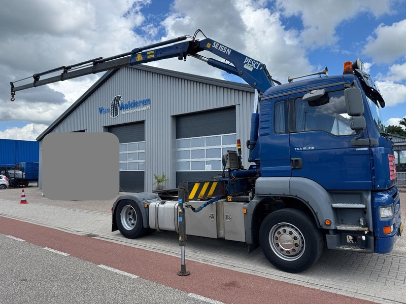 MAN TGA 18.310, Crane Pesci SE155N/4, Manual Kran, Grua, Grue, Kraan - Dragbil: bild 1 MAN TGA 18.310, Crane Pesci SE155N/4, Manual Kran, Grua, Grue, Kraan - Dragbil: bild 1