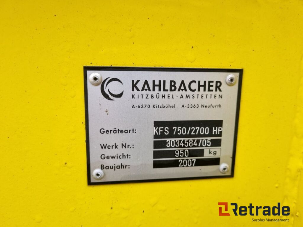 KAHLBACHER KFS 750/2700 HP - Entreprenadutrustning: bild 5 KAHLBACHER KFS 750/2700 HP - Entreprenadutrustning: bild 5