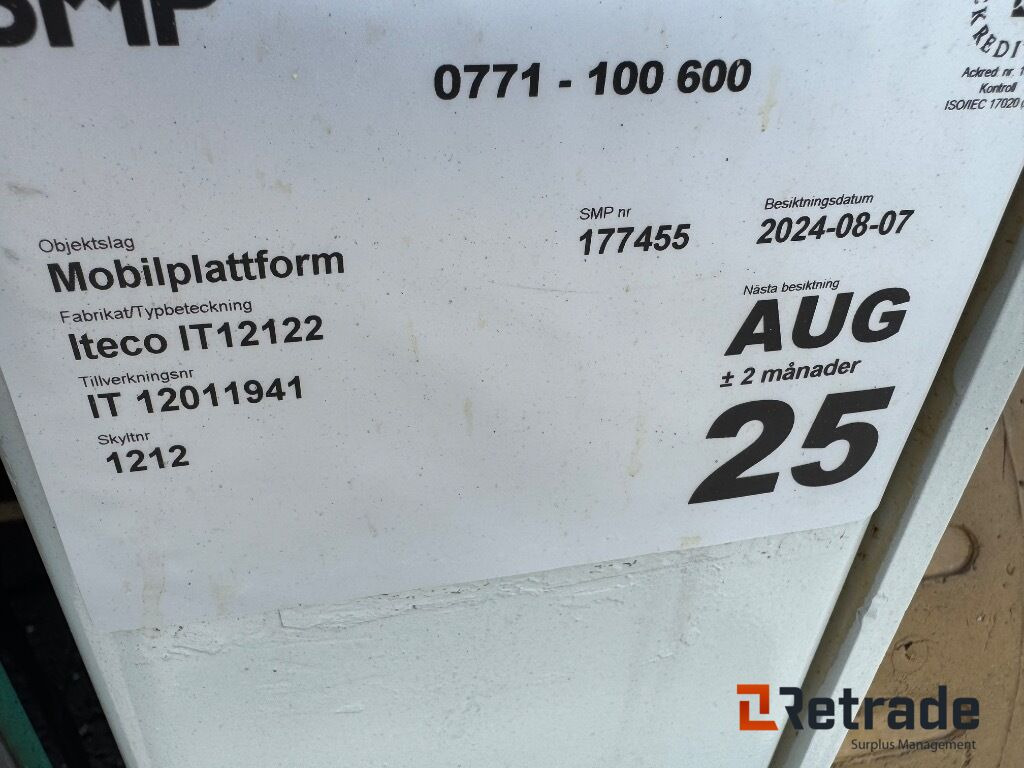 Saxlift Saxlift  Iteco  IT12122: bild 10