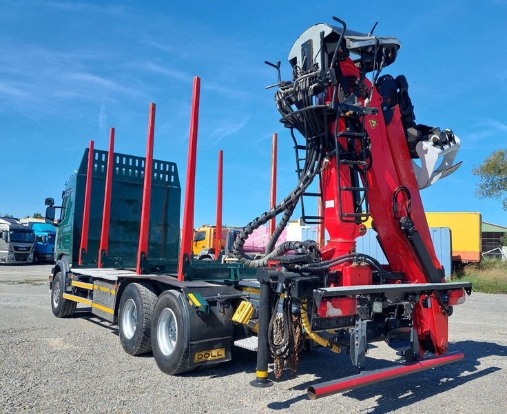 Timmerbil, Kranbil Scania R490 6x4 Euro 6 Kurzholz Palfinger AHK (2): bild 9