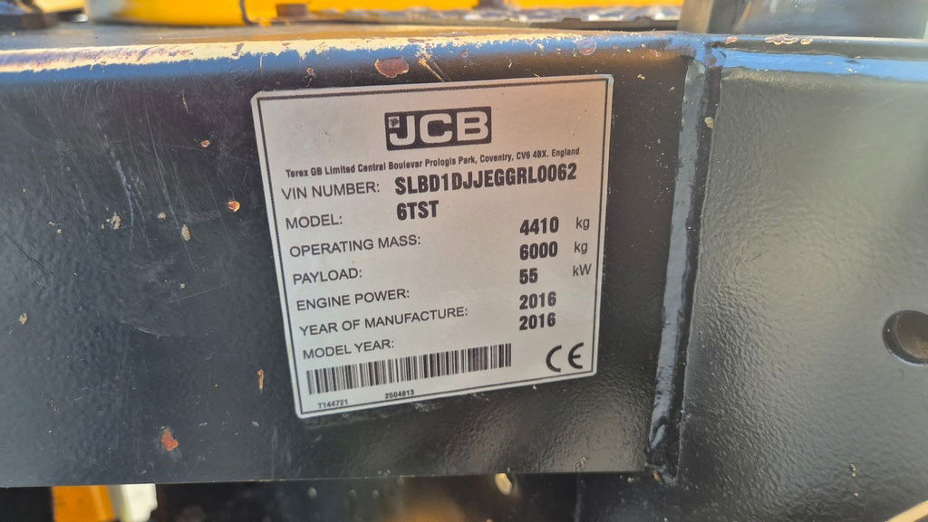 Minitippbil JCB 6TST - 2016 Year - 1585 Working Hours: bild 22
