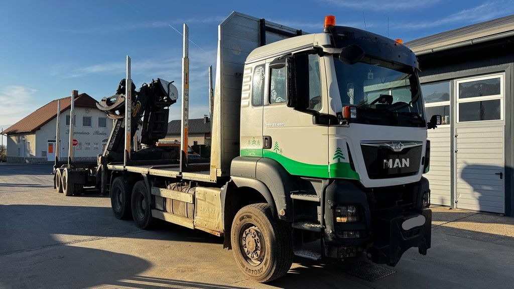 MAN TGA 33.480 6x6 forest truck - Epsilon M12Z + scissors + Trailer Gsodam - Timmerbil, Kranbil: bild 3 MAN TGA 33.480 6x6 forest truck - Epsilon M12Z + scissors + Trailer Gsodam - Timmerbil, Kranbil: bild 3