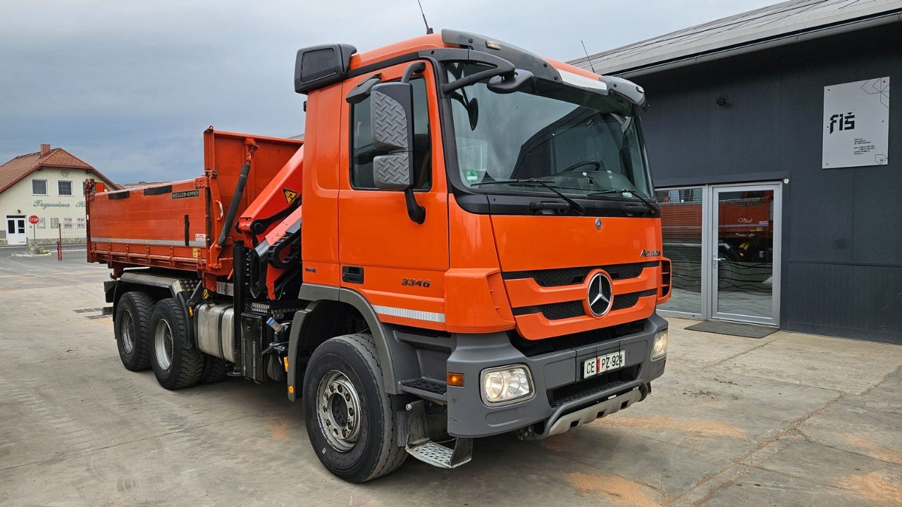 Mercedes-Benz Actros 3346 K palfinger PK 18002 - bordmatic - meiller tipper - EPS 3 pedals - Tippbil lastbil: bild 2 Mercedes-Benz Actros 3346 K palfinger PK 18002 - bordmatic - meiller tipper - EPS 3 pedals - Tippbil lastbil: bild 2