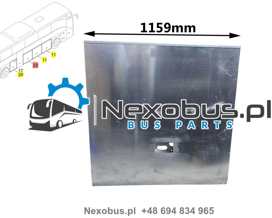 Klapa boczna bagażnika Mercedes Tourismo prawa szerokość 1159 mm - Vinge för Buss: bild 1 Klapa boczna bagażnika Mercedes Tourismo prawa szerokość 1159 mm - Vinge för Buss: bild 1