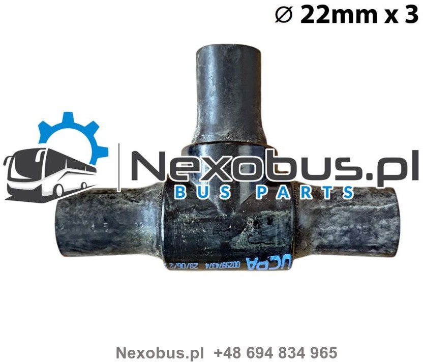 Trójnik układu ogrzewania 3x fi22mm Setra 5.. Mercedes Tourismo Euro 6 - Värme/ Ventilation för Buss: bild 1 Trójnik układu ogrzewania 3x fi22mm Setra 5.. Mercedes Tourismo Euro 6 - Värme/ Ventilation för Buss: bild 1