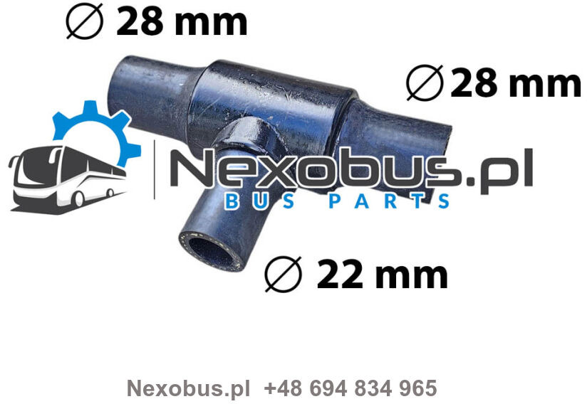 Trójnik układu ogrzewania Setra 531DT Mercedes Citaro D=28/22/28 mm A0029977474 - Värme/ Ventilation för Buss: bild 1 Trójnik układu ogrzewania Setra 531DT Mercedes Citaro D=28/22/28 mm A0029977474 - Värme/ Ventilation för Buss: bild 1