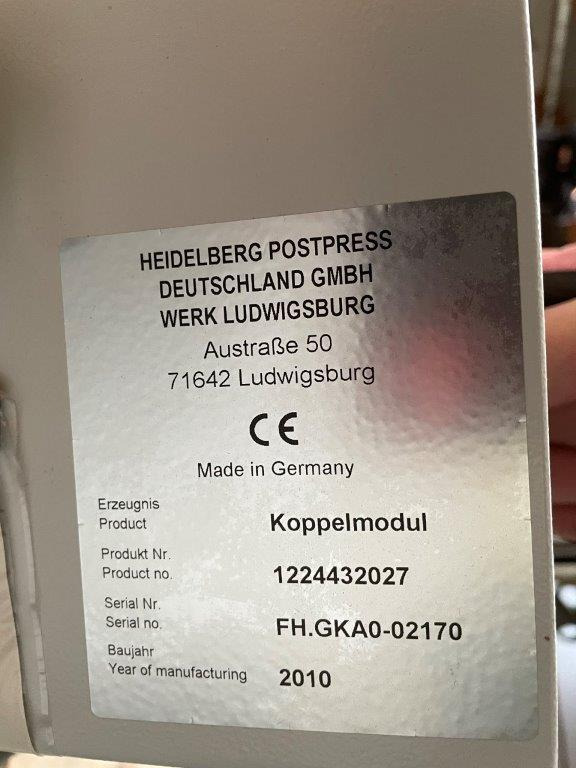 Heidelberg Stahlfolder MCT-DCT 2000 coupling module - Vikmaskin: bild 2 Heidelberg Stahlfolder MCT-DCT 2000 coupling module - Vikmaskin: bild 2
